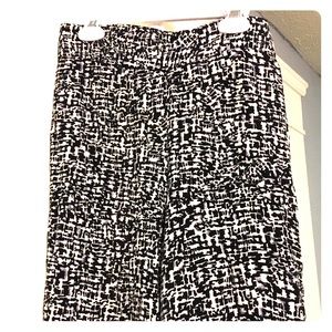 Black and white print palazzo pants